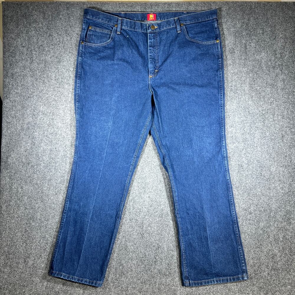 Wrangler Slim Fit Jeans 36x30 Blue Denim Straight Leg